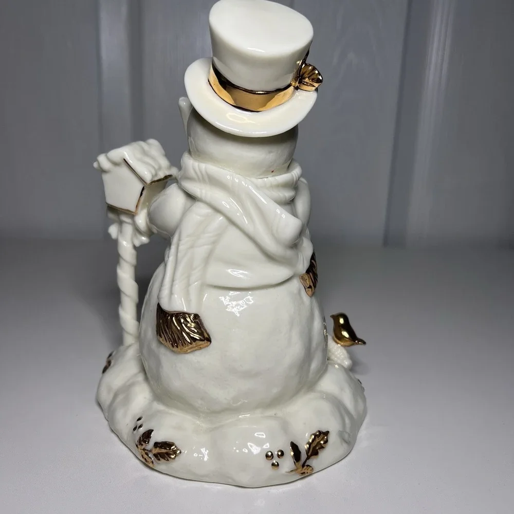 1997 Geo Z Lefton Snowman‎ Music Box/Figurine - Plays: Let it Snow 7